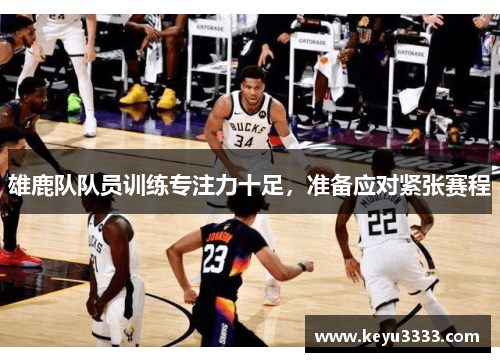 雄鹿队队员训练专注力十足，准备应对紧张赛程